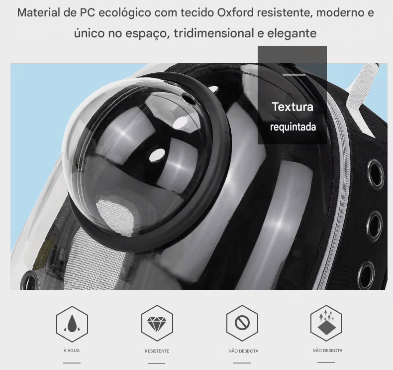 Mochila Transporte Pet “Capsule Espacial”