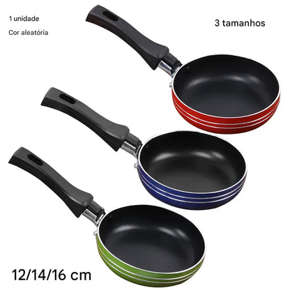 Mini Frigideira Antiaderente em Aço – 12cm, 14cm, 16cm e 18cm