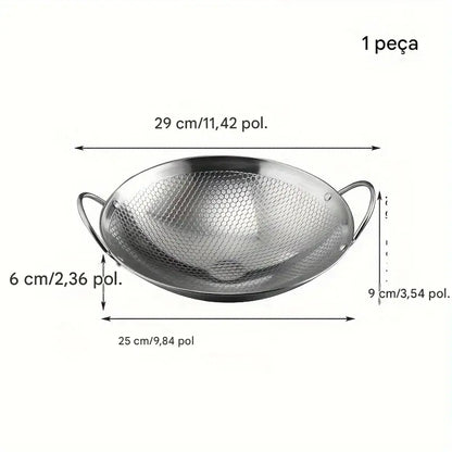 Frigideira Antiaderente Aço Inox