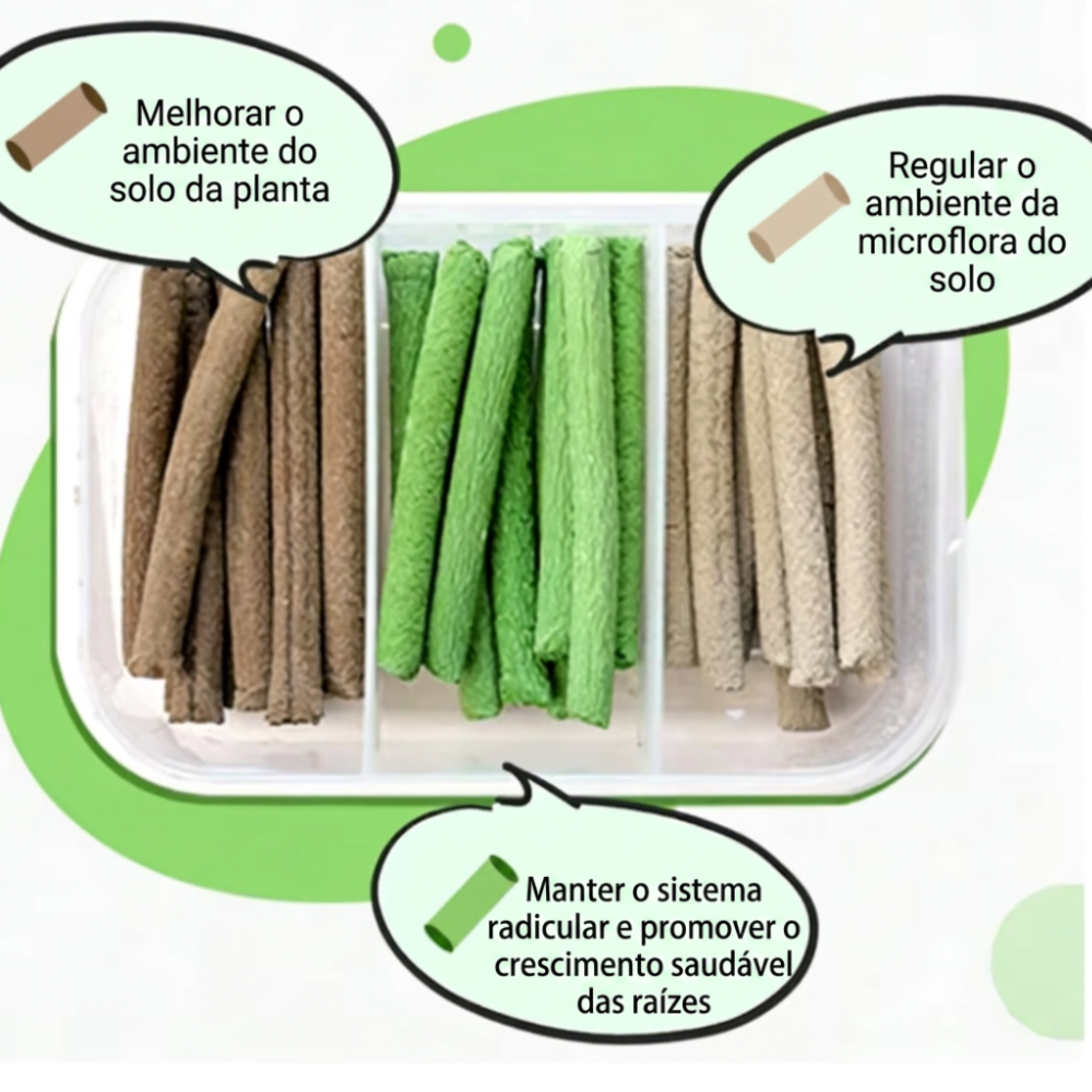 Bastões Fertilizantes Nutritivos 30 Peças