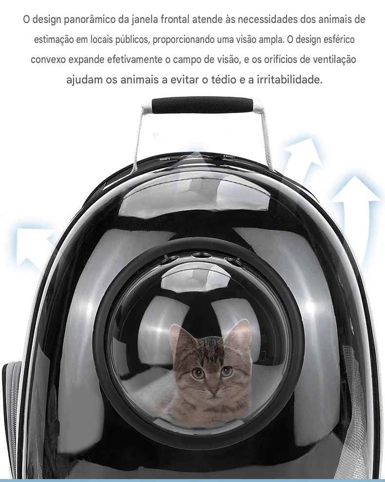 Mochila Transporte Pet “Capsule Espacial”