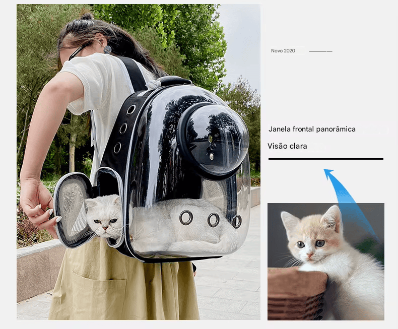 Mochila Transporte Pet “Capsule Espacial”