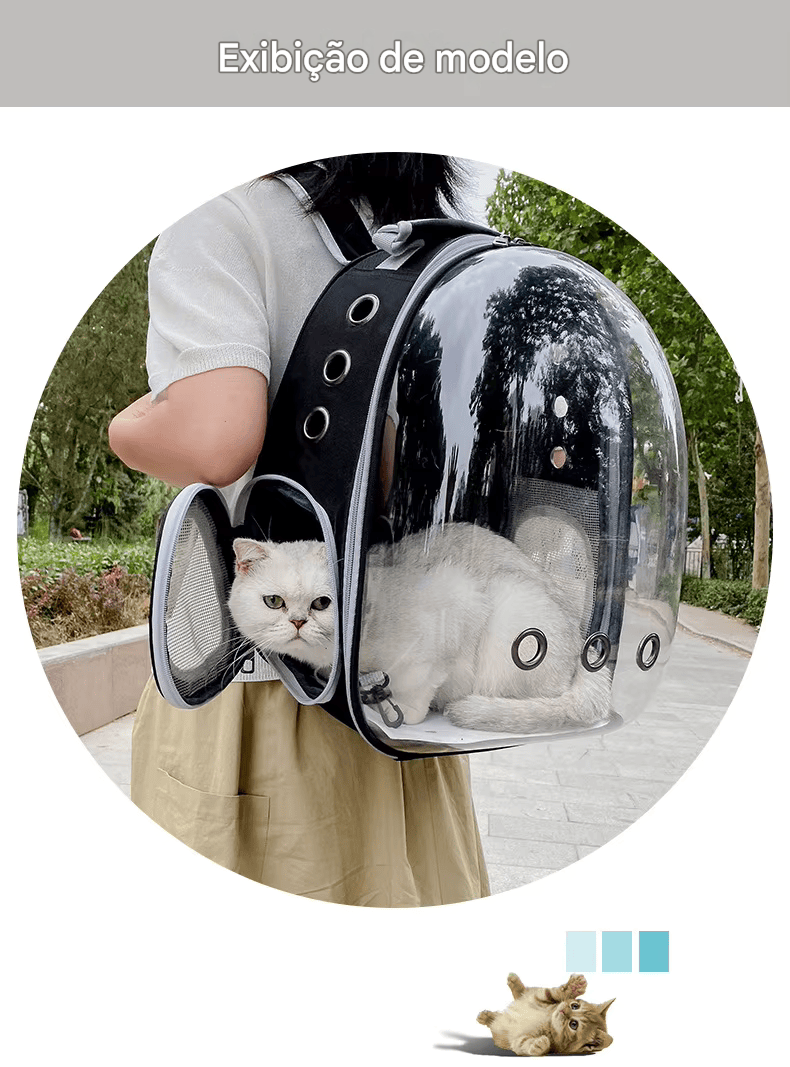 Mochila Transporte Pet “Capsule Espacial”