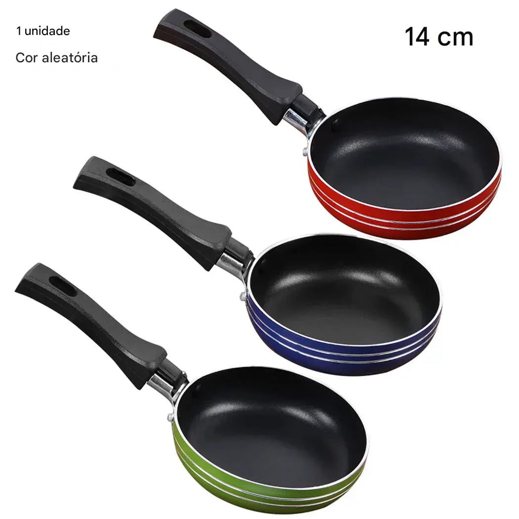 Mini Frigideira Antiaderente em Aço – 12cm, 14cm, 16cm e 18cm
