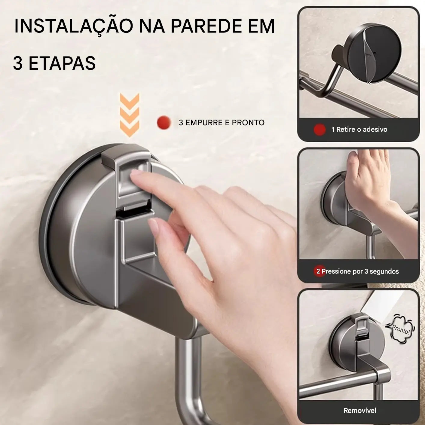 Toalheiro Duplo Sem Furos