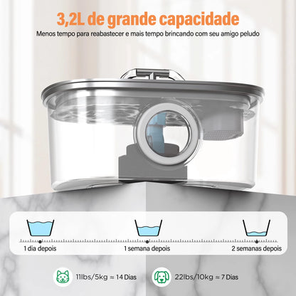Fonte automática inox para pets