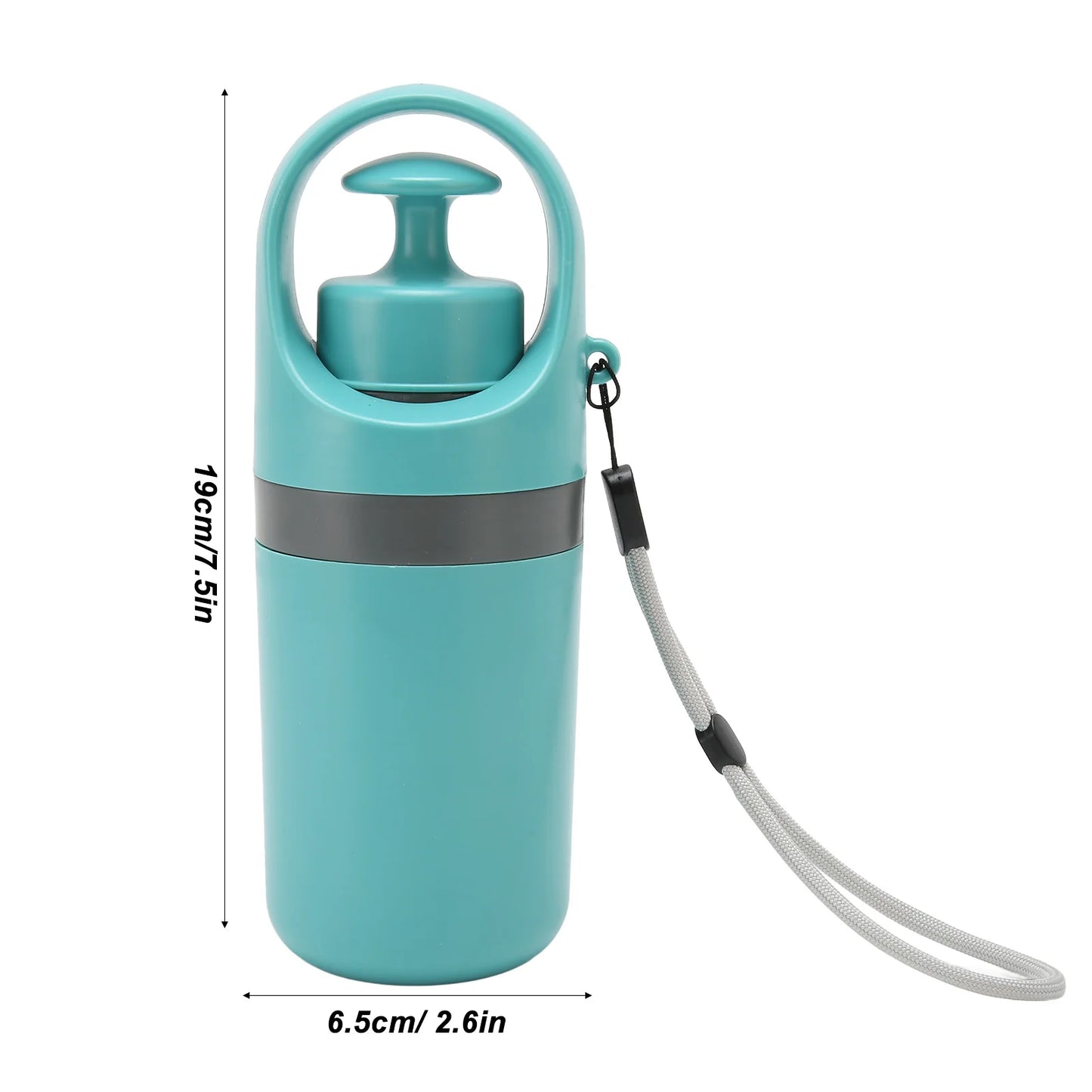 Coletor de Fezes Portátil para Pets com Dispenser de Sacolas