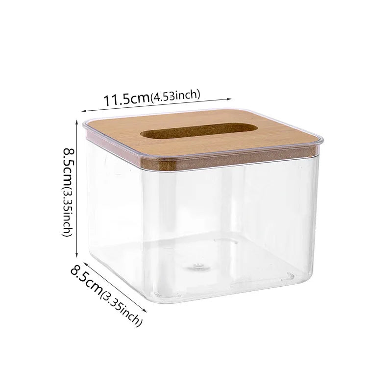 Porta Lenços Transparente Elegante