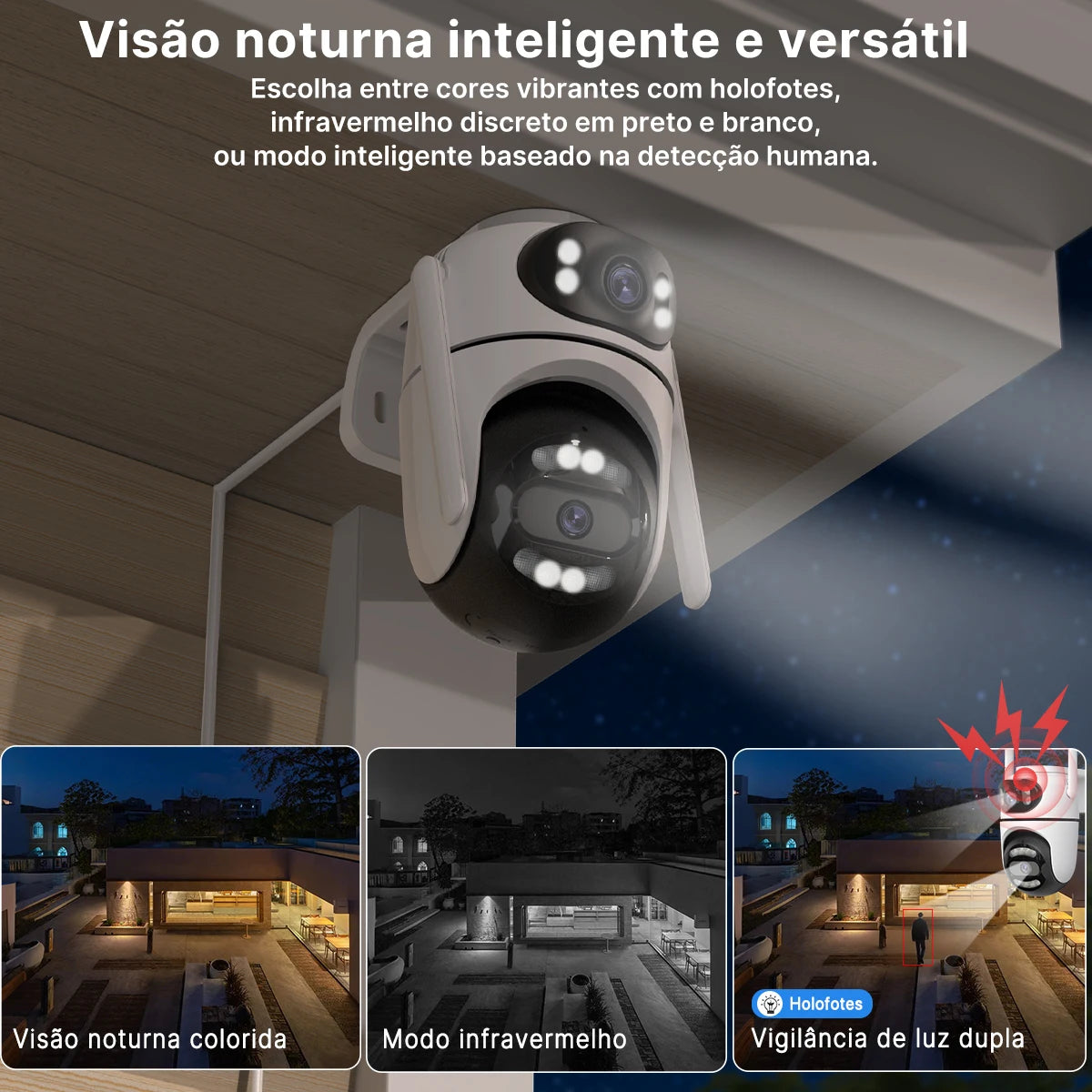 2 PCs IP Camera External PTZ WiFi Cameras Automatic Tracking Video Surveillance iCsee Security Protection