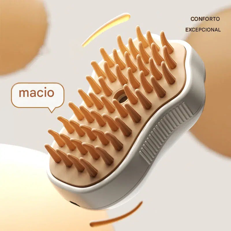 Escova Vaporizadora Pets 3em1
