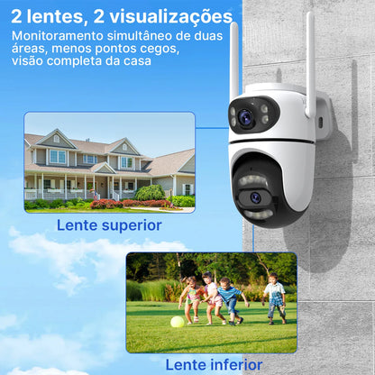2 PCs IP Camera External PTZ WiFi Cameras Automatic Tracking Video Surveillance iCsee Security Protection