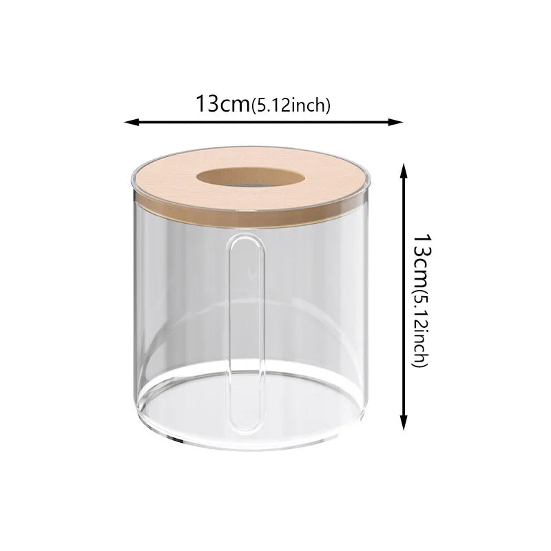 Porta Lenços Transparente Elegante