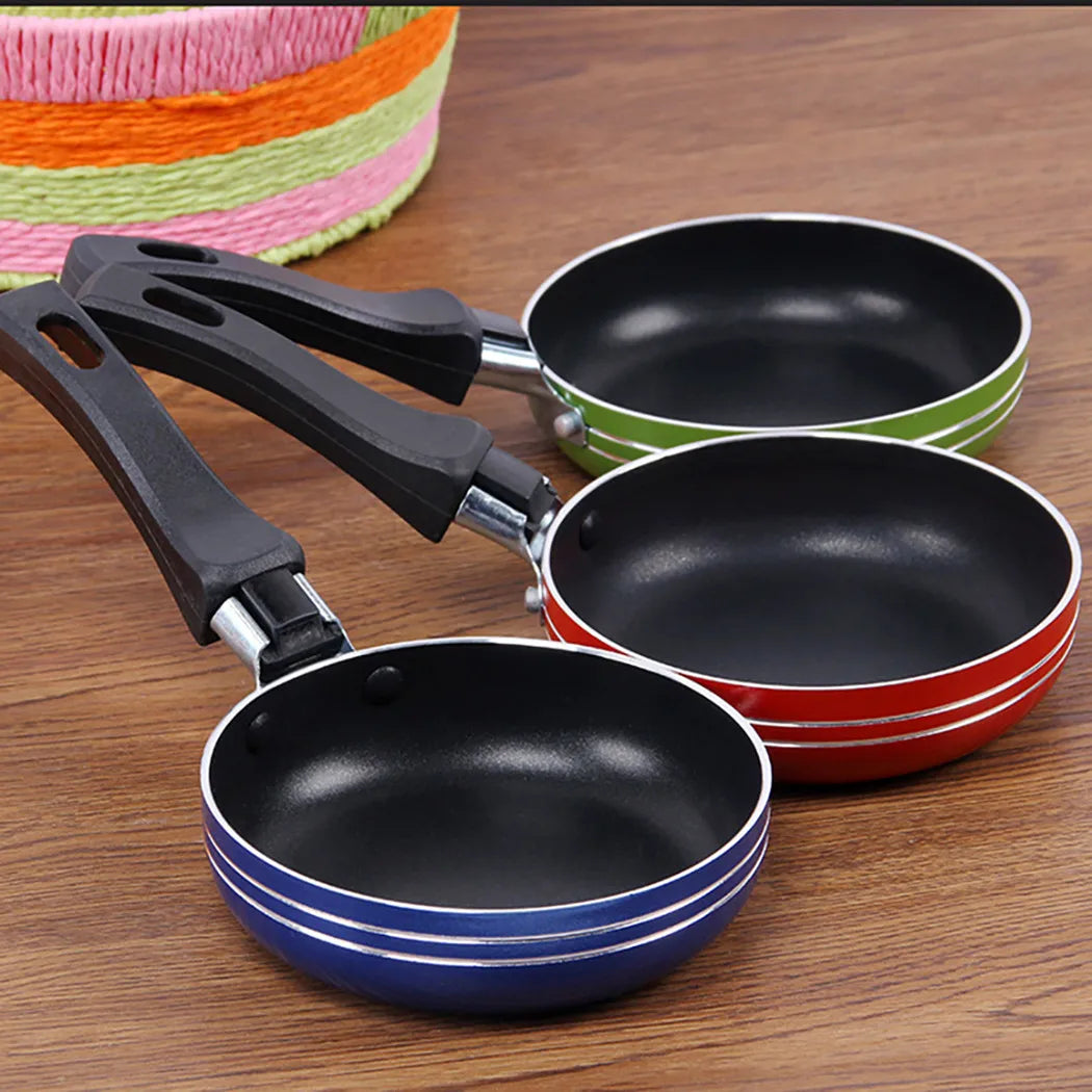 Mini Frigideira Antiaderente em Aço – 12cm, 14cm, 16cm e 18cm