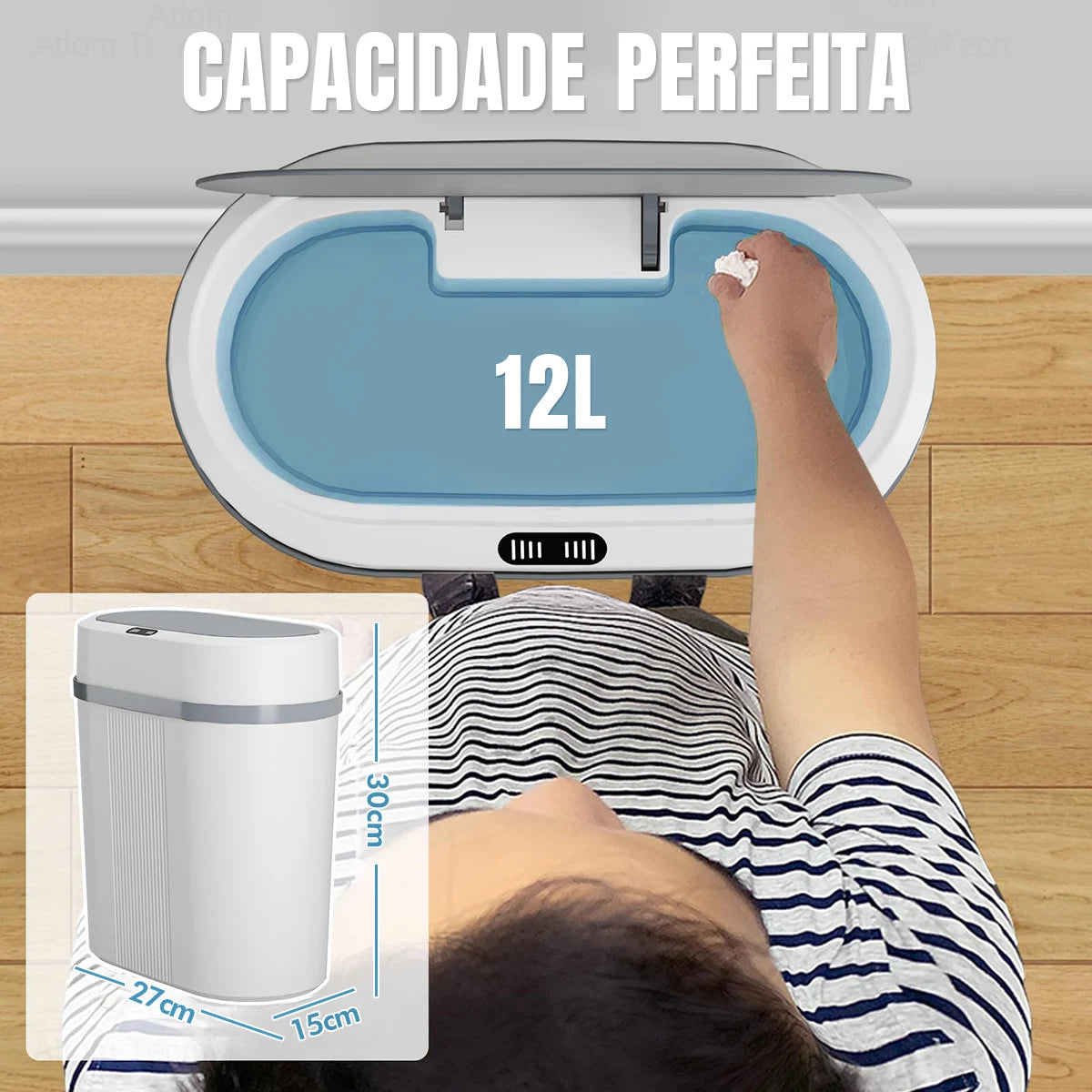 Lixeira Inteligente Automática 12L