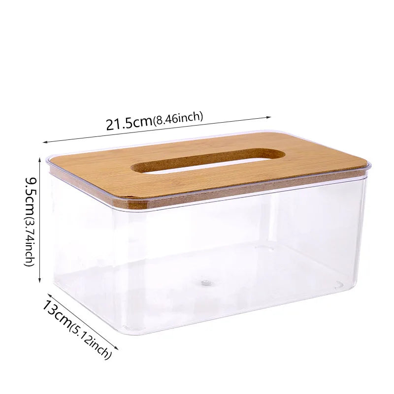 Porta Lenços Transparente Elegante