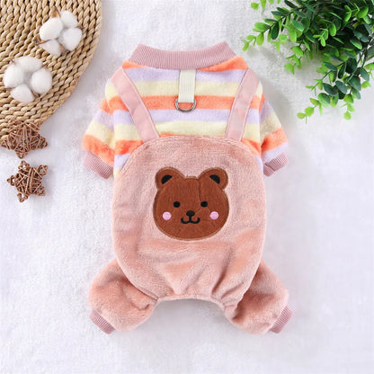 Macacão fleece quentinho pet