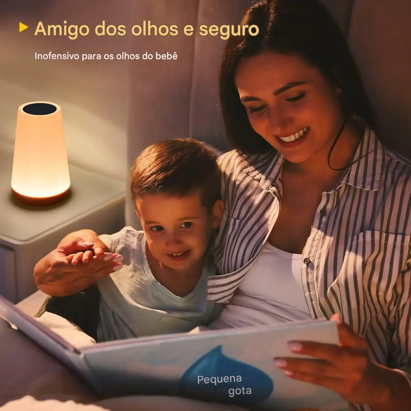 Luminária RGB Recarregável Portátil