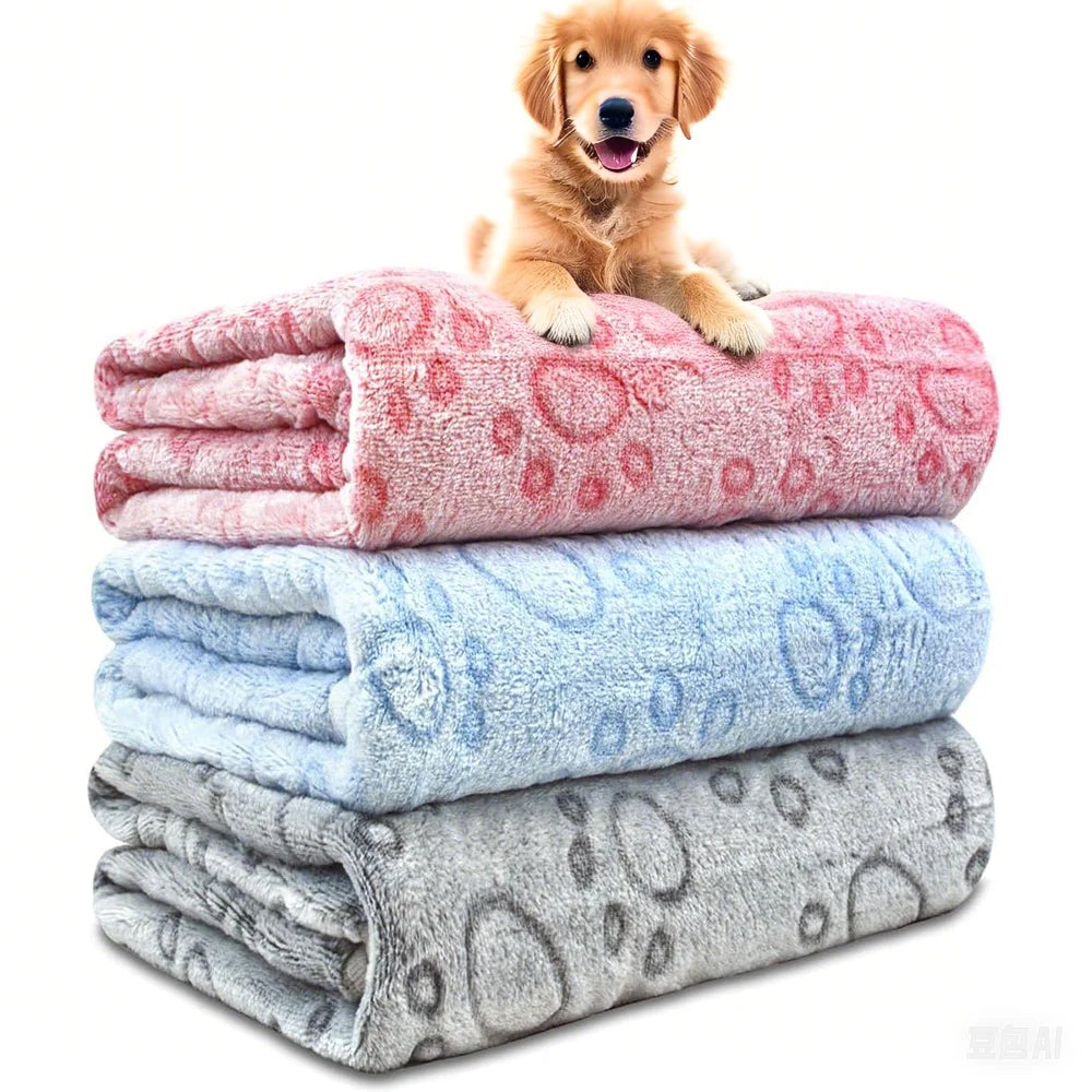 Manta Ultra Macia Patinhas para Pets