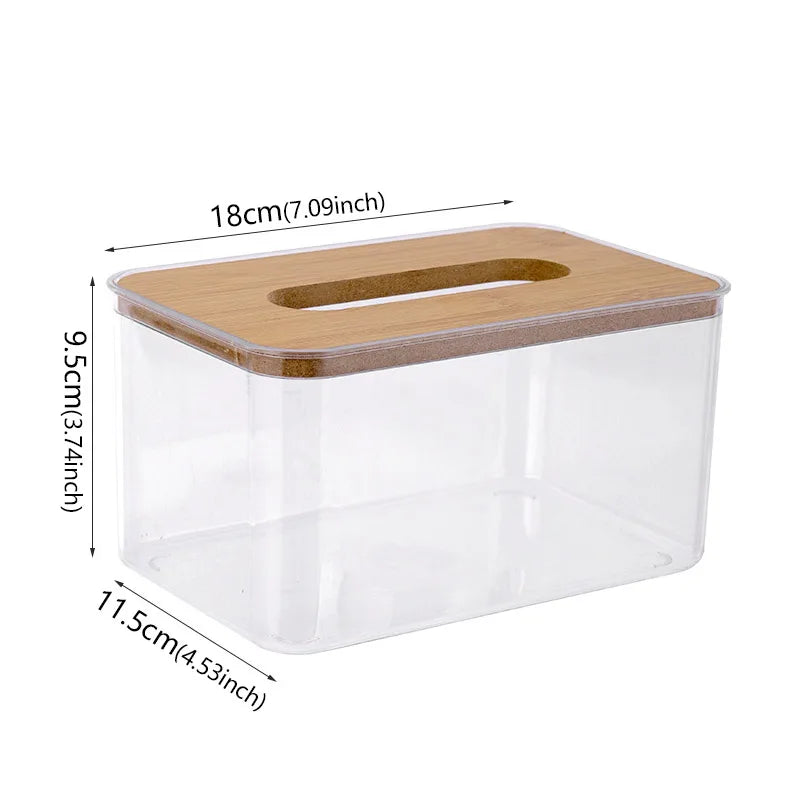 Porta Lenços Transparente Elegante