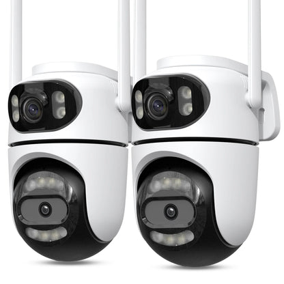 2 PCs IP Camera External PTZ WiFi Cameras Automatic Tracking Video Surveillance iCsee Security Protection
