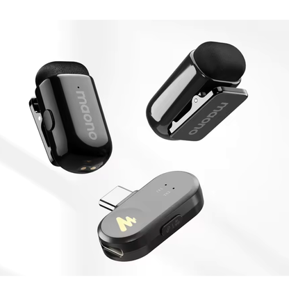 Microfone Sem Fio MAONO Wave T1 Mini com Cancelamento de Ruído